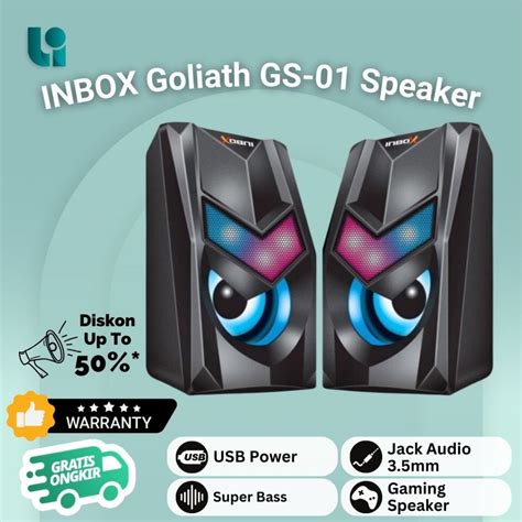 Jual Speaker Gaming Rgb Inbox Goliath Gs Speaker Pc Usb Shopee