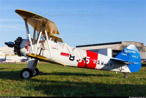 F AZXN Private Boeing PT 17 Kaydet A75N1 Photo By William Verguet