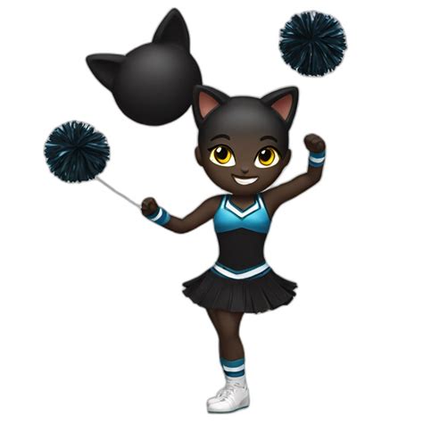 Cheerleader Purple Girl Ai Emoji Generator