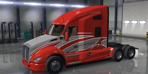 ats Kenworth T680 Red Stripe v 1 0 Trucks Mod für American Truck Simulator