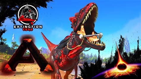 Modded Ark Extinction Core Ep Mega Alpha Allosaurus Youtube