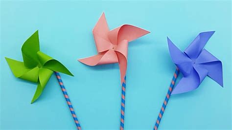 How To Make A Paper Windmill Origami