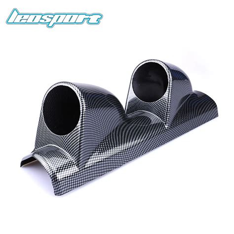 Buy Car Gauge Pod 2 52mm Universal Carbon Fiber A