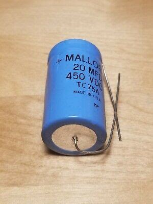 Capacitors - Mallory Electrolytic Capacitors