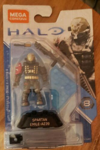 Mega Bloks Construx Halo Heroes Series 8 Spartan Emile A239 Figure Set