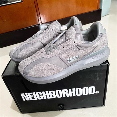 Compass X Neighborhood Velocity Grey Fesyen Pria Sepatu Sneakers Di