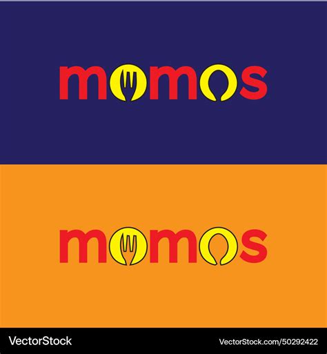 Momo logo rastaurent Royalty Free Vector Image