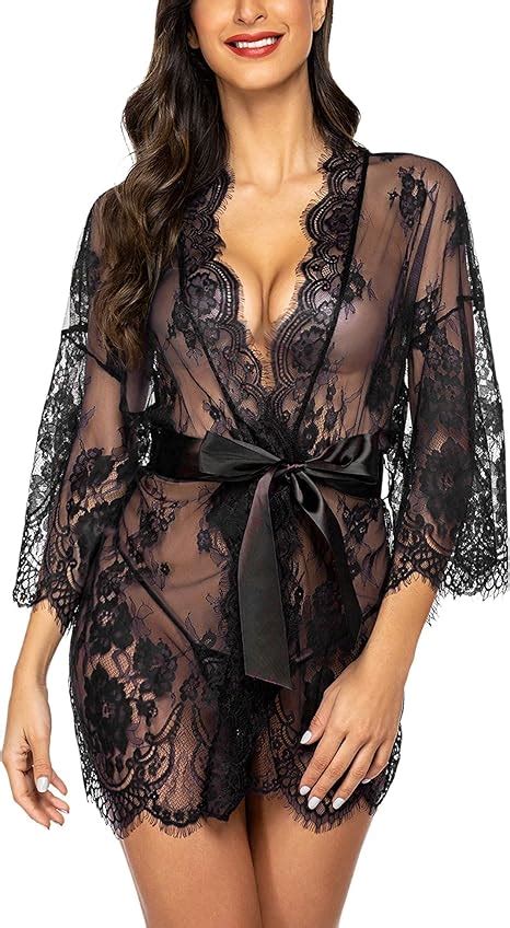 Adome Damen Dessous Set Babydoll Sexy Negligees Spitze Reizw Sche Body