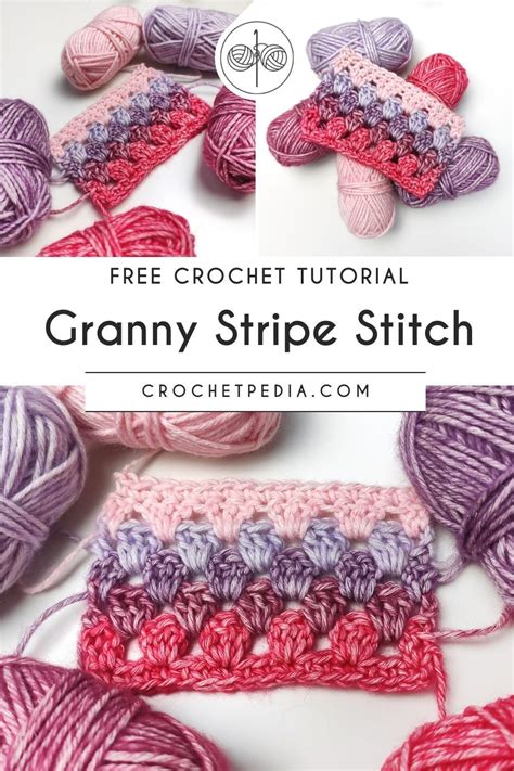 How To Crochet Granny Stripe Stitch Free Tutorial Artofit