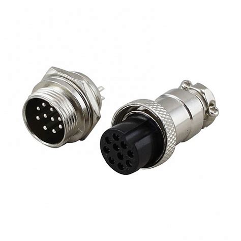 Gx Pin Circular Aviation Socket Plug Male And Female Panel Connector