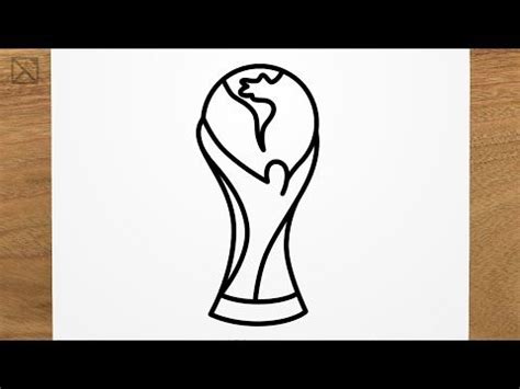 How To Draw Fifa World Cup Trophy Step By Step Easy Copa Del Mundo