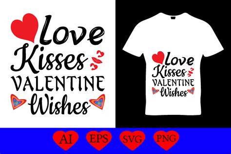 Love Kisses Valentine Wishes Svg Graphic By Alamgirhossain123