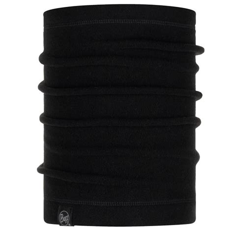 Buff Polar Neckwarmer Solid Black Bikeup