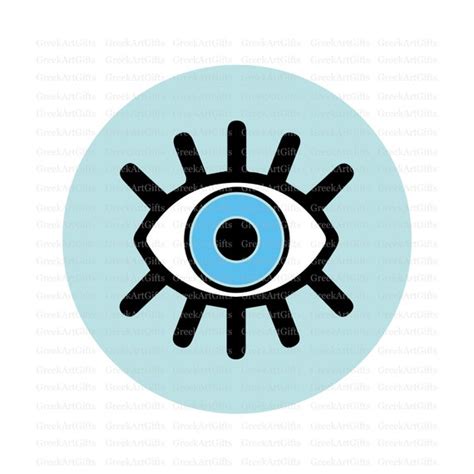 Evil Eye Modern Evil Eye Svg Png Jpg Eps Pdf Clipart - Etsy