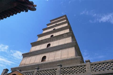 Famous Chinese Ancient Buddhist Architecture of Dayan Pagoda, Xian ...