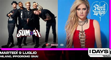 Sum 41 Avril Lavigne IDays 2024 Concerteria