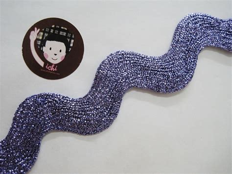 Yards Violet Jumbo Metallic Rick Rack Trim Metallic Rick Etsy