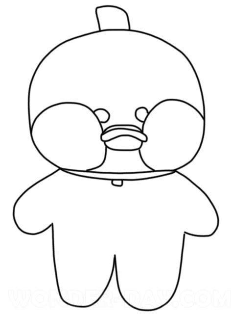 Lalafanfan Duck Coloring Pages Lalafanfan Duck Coloring Pages