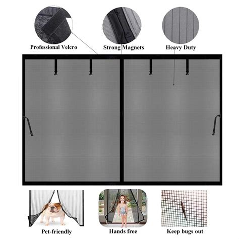 Magnetic Garage Screen Door Garage Doors for 1 Car Hands Free Heavy