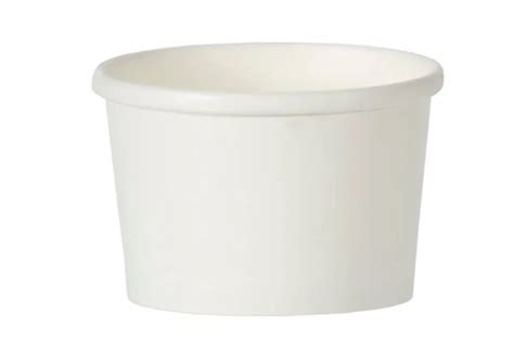 Disposable White Heavy Duty Soup Container 8oz With Lid Hot Soup