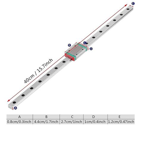 Guide Linaire Du Rail 400 Guide Linaire Coulissant Avec Bloc De