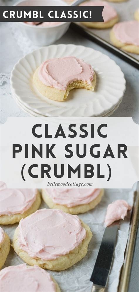 Crumbl Classic Pink Sugar Cookie Recipe Recipe Pink Sugar Cookie