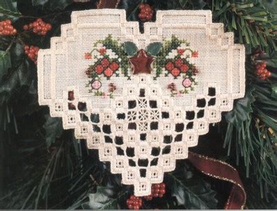 Christmas In My Heart Hardanger Ornament Patterns Embroidery