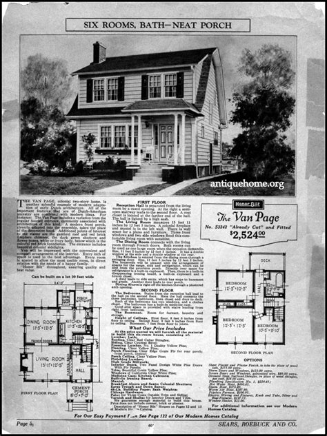 Sears Honor Bilt House The Van Page Dutch Colonial Homes Colonial House Exteriors Vintage