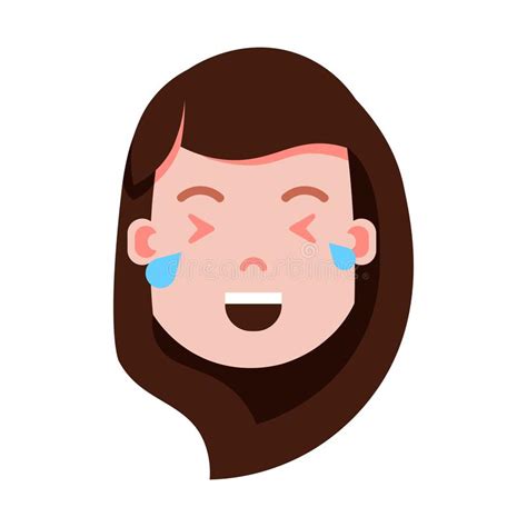 Female Crying Upset Emotion Icon Isolated Avatar Woman Facial