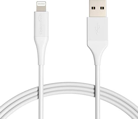 Amazon Basics Iphone Charger Cable Abs Usb A To Lightning Mfi