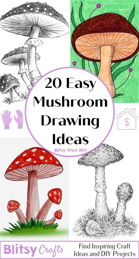 20 Easy Mushroom Drawing Ideas How To Draw A Mushroom