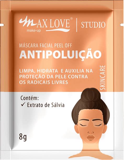 Máscara Facial Max Love Peel Off Antipoluição Beleza na Web