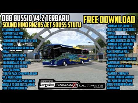 Obb Bussid V Terbaru Sound Hino Rn Jet Suoss Stututu Premium Ets