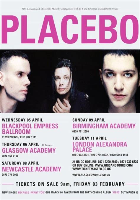 Placebo Meds 2006 Uk Tour Poster Print Prints4u