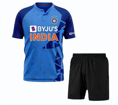 Polyester Indian Cricket Jersey Printed Blue At Rs 240 Piece In Phagwara