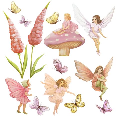 Set Of Fairy Decals Fairy Decal Fairies Fairy Wall