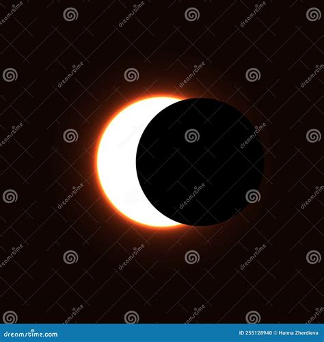 Diferentes Fases De Eclipses Solares E Lunares Ilustra O Stock