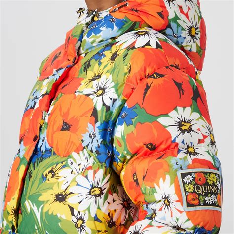 Richard Quinn Reverse Floral Puffer Jacket