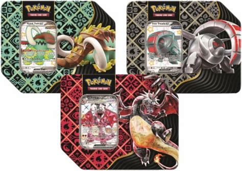 Pokemon Trading Card Game Sv45 Paldean Fates Tin Set Of 3 Set Of 3 King Soopers