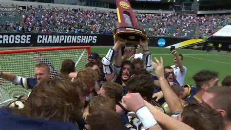 Notre Dame Beats Duke To Win First Lacrosse Title Espn Video