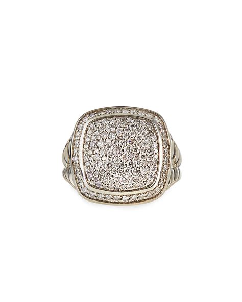 David Yurman 14mm Albion Pave Diamond Ring Neiman Marcus