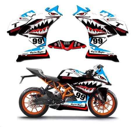 KTM RC Full Graphic Sticker Decal Wrap Kit Fits 125 200 250 390 2014 T