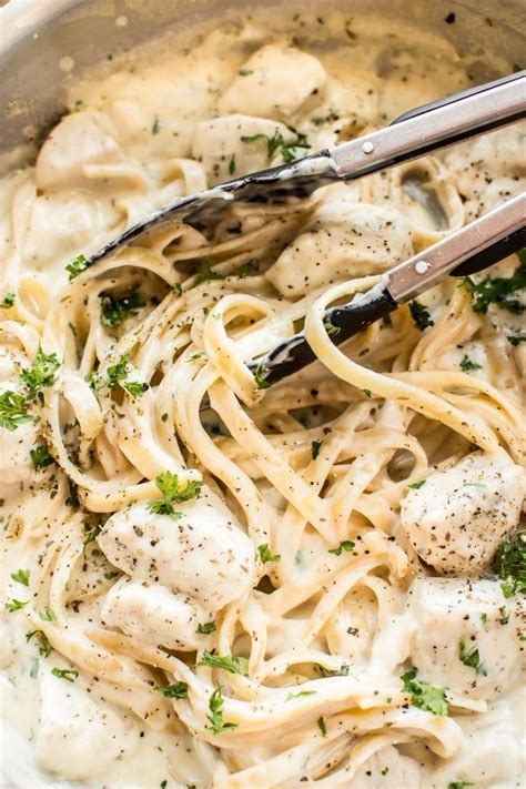 This Easy Chicken Alfredo Recipe Has A Lemon Garlic And Parmesan