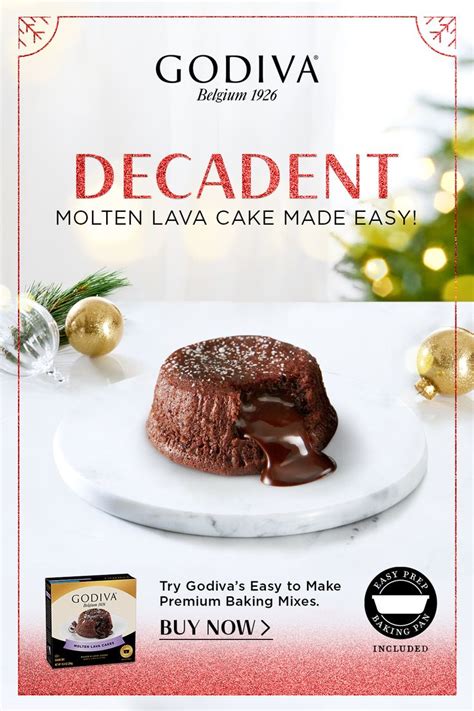 Godiva Molten Lava Cake Baking Mix In Lava Cakes Baking Molten