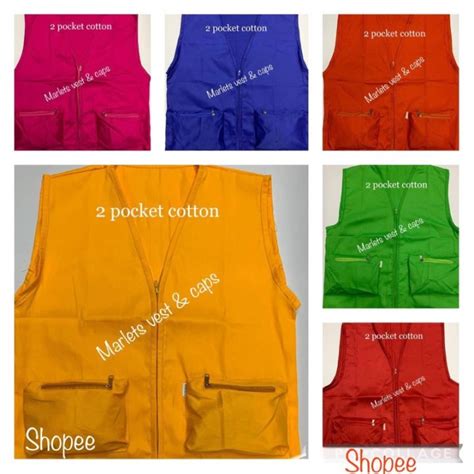 Vest Chaleco Pockets Cotton Election Toda Barangay Tanod Vest Two