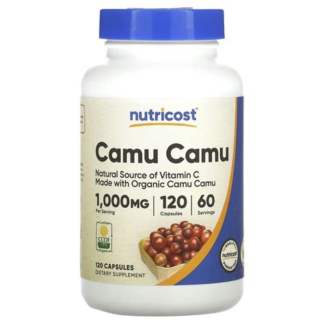 Nutricost Camu Camu 1 000 Mg 120 Capsules 500 Mg Per Capsule