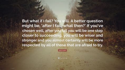 Seth Godin Quote But What If I Fail You Will A Better Question