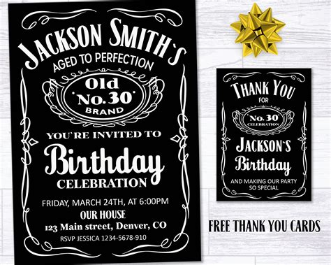 Whiskey Invitation Adult Birthday Invitation Adult Invitation Etsy