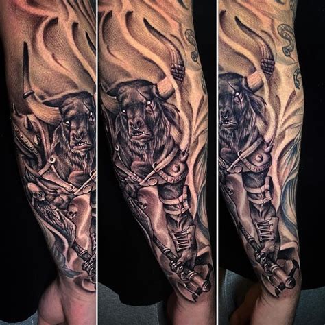 Tattoo artist ł PHX ARIZONA on Instagram Minotaur from today