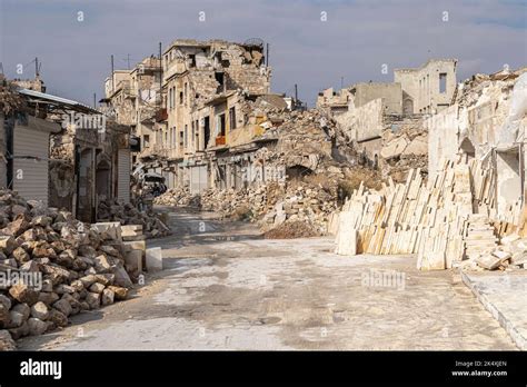 The Ruins Of Aleppo Syria Stock Photo Alamy